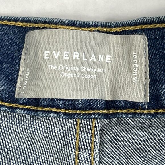 Everlane The Original Cheeky Jean High Rise Medium Wash Straight Leg Women’s 28 - Picture 8 of 10
